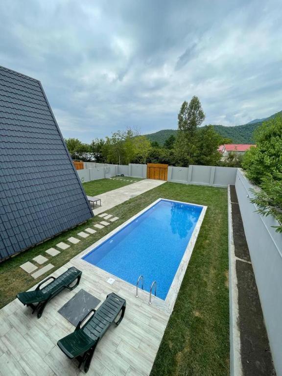 Qafqaz Wood Chalet กาบาลา ภายนอก รูปภาพ